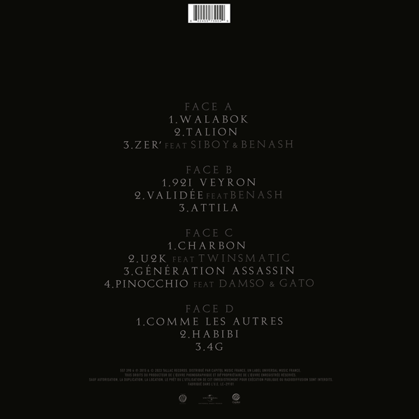 Booba - Nero Nemesis - Double Vinyle