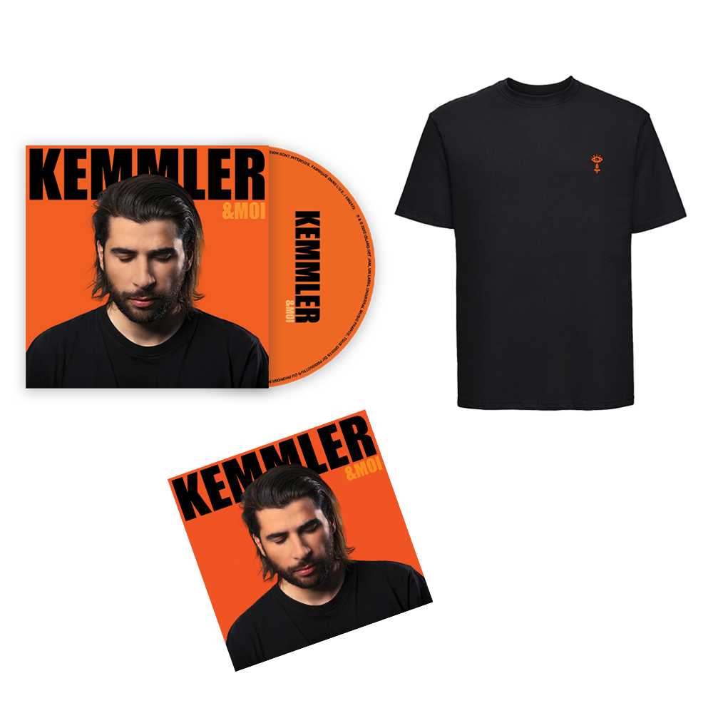 Kemmler - Pack CD "&MOI" + T-shirt brodé + Carte dédicacée