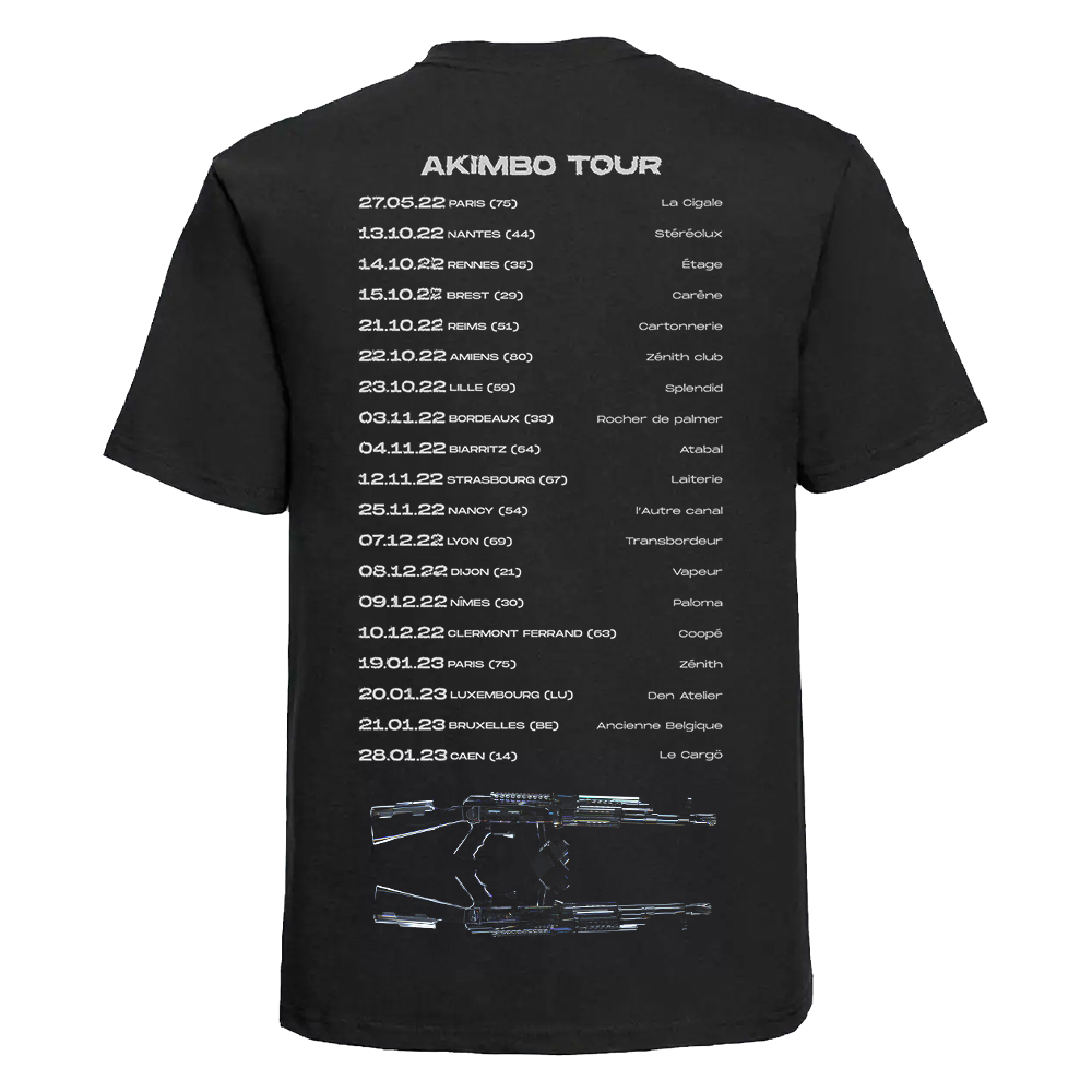 Ziak - Tee-shirt noir Akimbo Tour