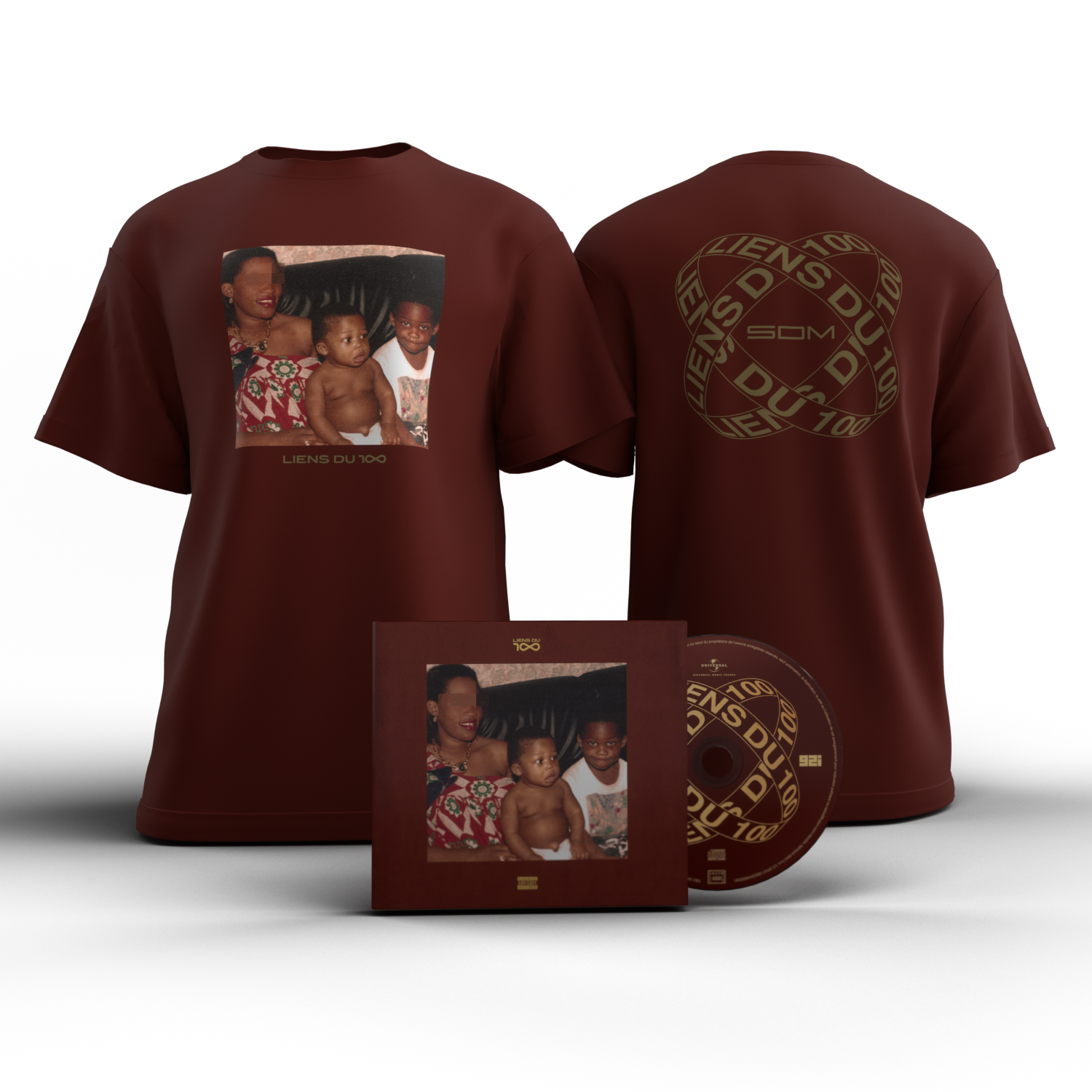 SDM - Pack CD Exclusif + Tee-shirt Bordeaux