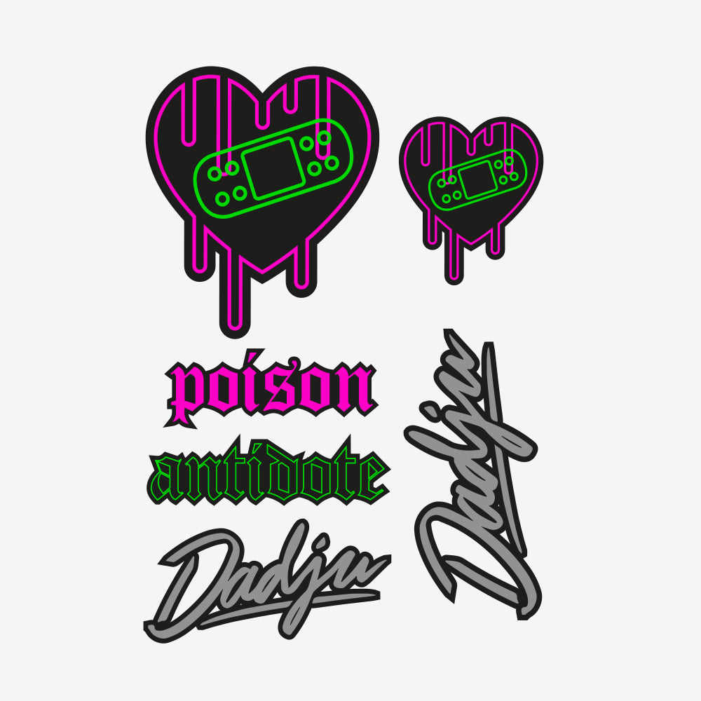 Dadju - Planche de Stickers 3D Dadju