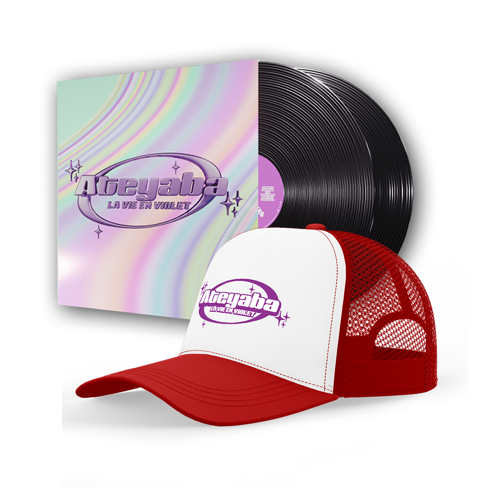 Ateyaba - Vinyle irisé + casquette rouge