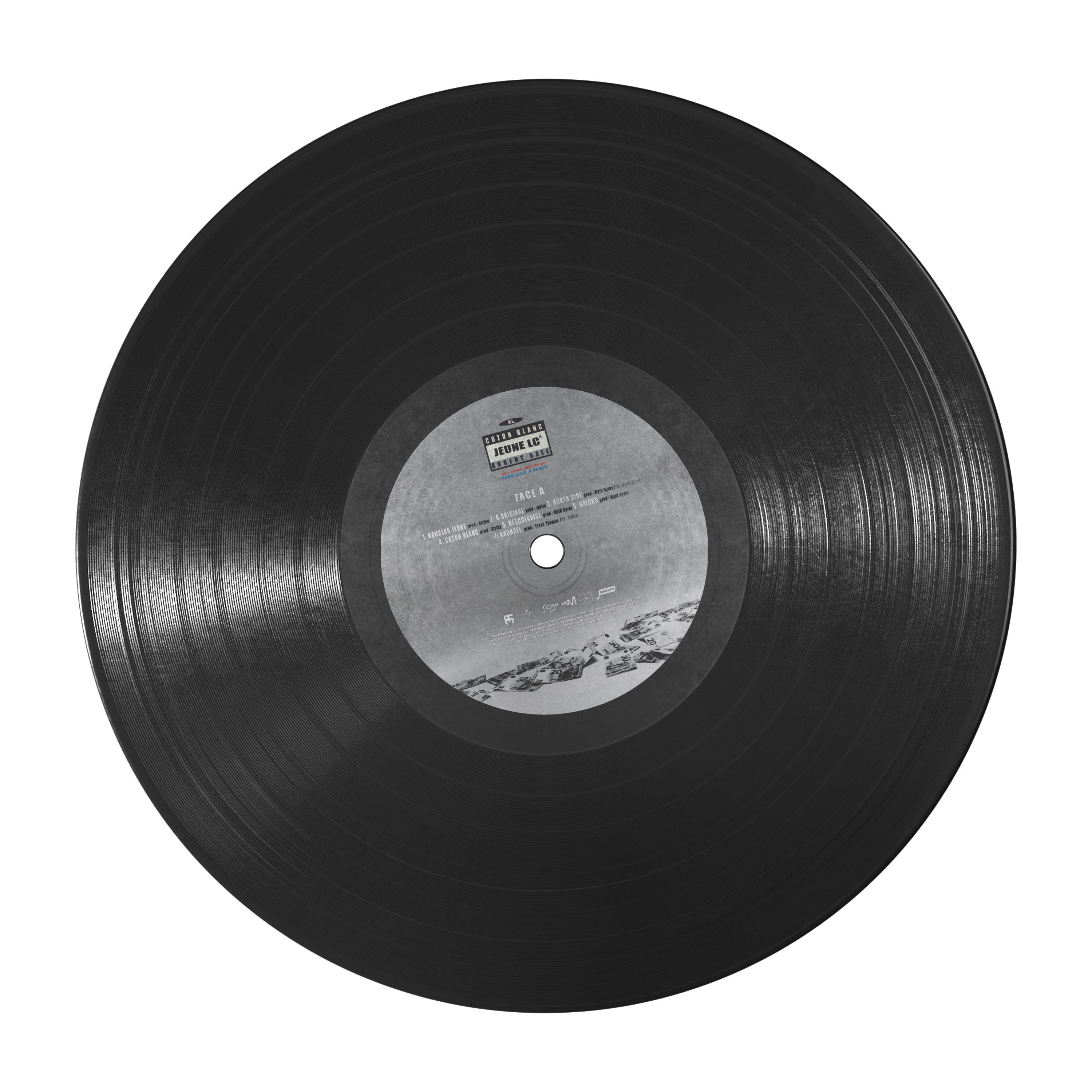 Jeune LC - Vinyle "Coton Blanc Argent Sale"