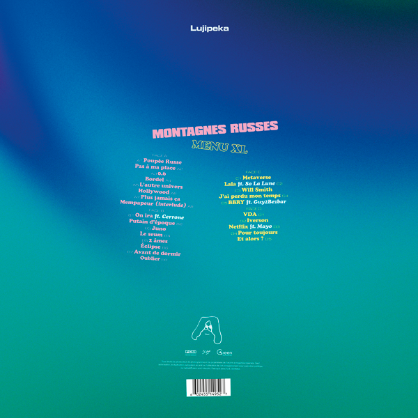 Lujipeka - Montagnes Russes : Menu XL - Double Vinyle Neon
