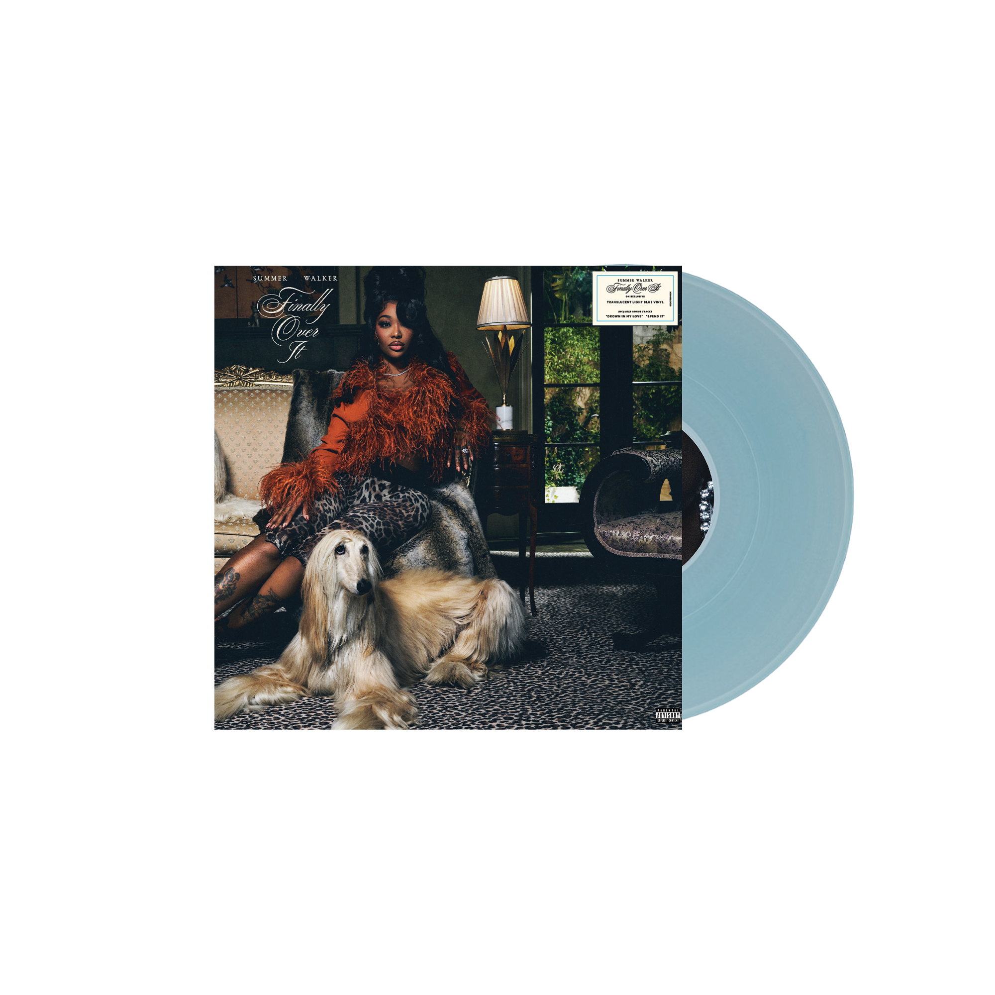 Summer Walker - Finally Over It: For Better Edition STANDARD TRANSLUCENT LIGHT BLUE VINYL + Signed Art Card