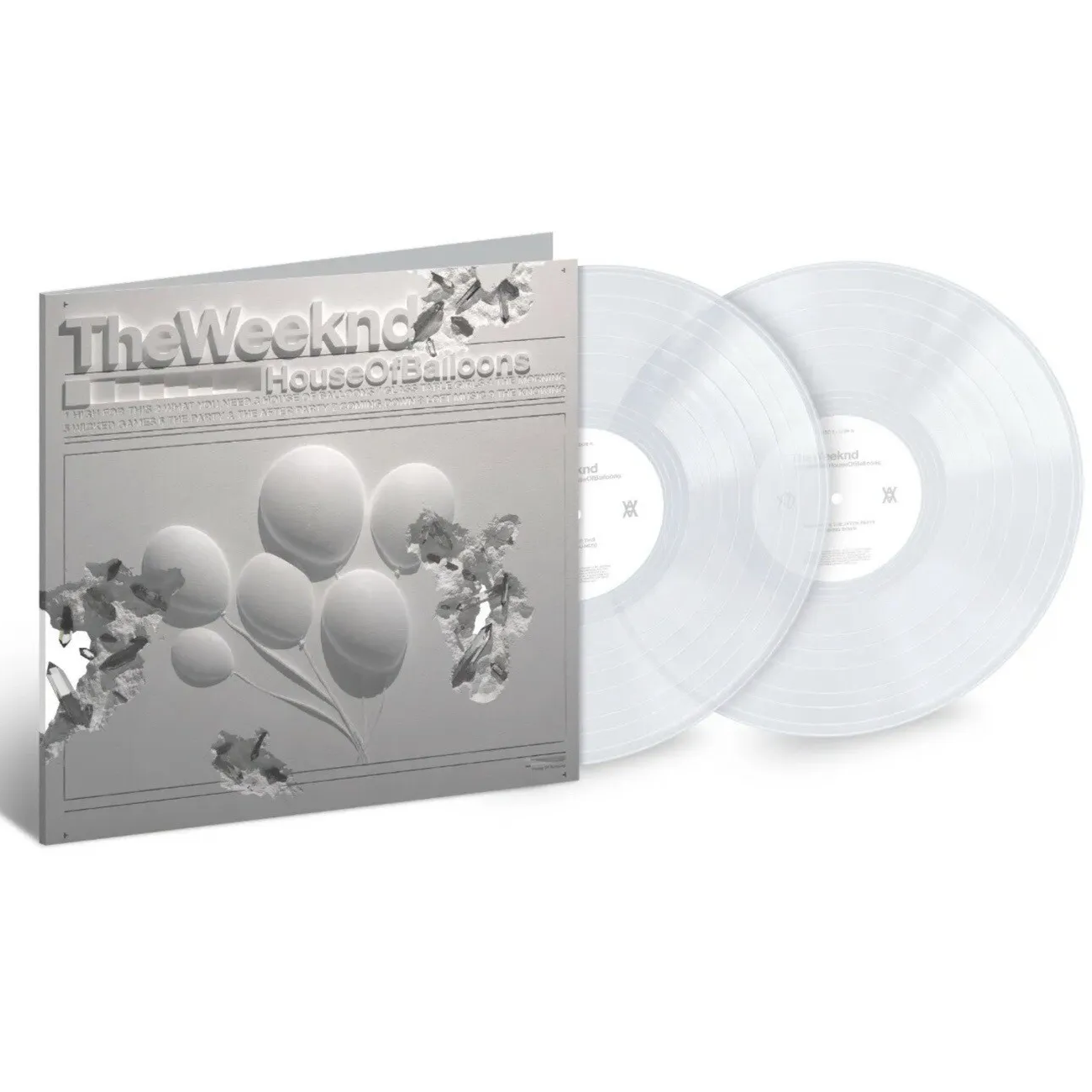 The Weeknd x Daniel Arsham - House Of Balloons - Double vinyle transparent édition limitée