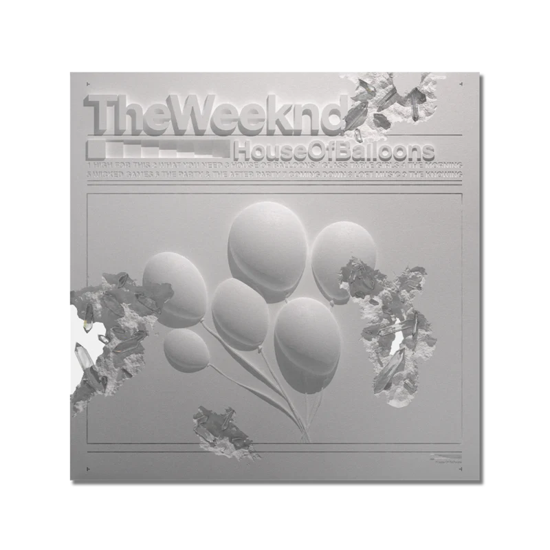 The Weeknd x Daniel Arsham - House Of Baloons - Double vinyle transparent édition limitée