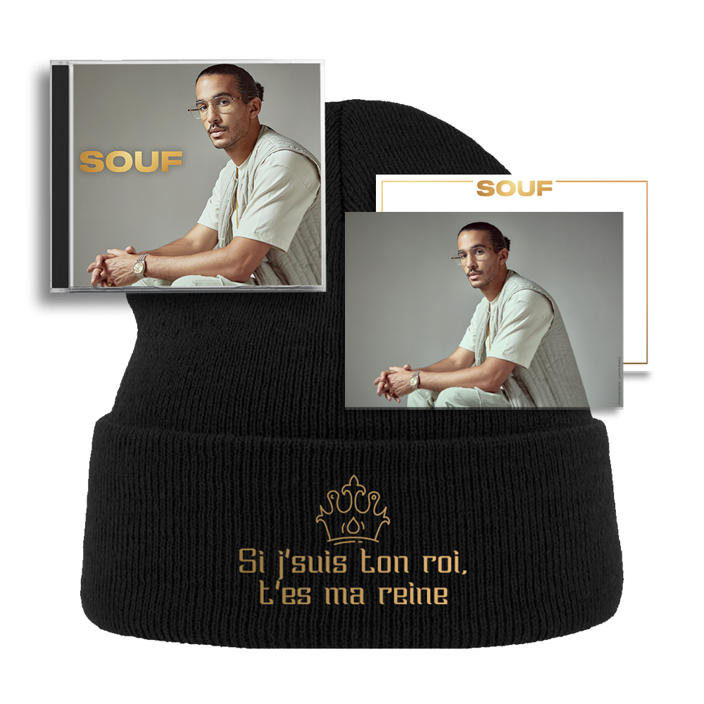 Souf - Pack CD "Souf" + Bonnet Homme Roi + Carte dédicacée