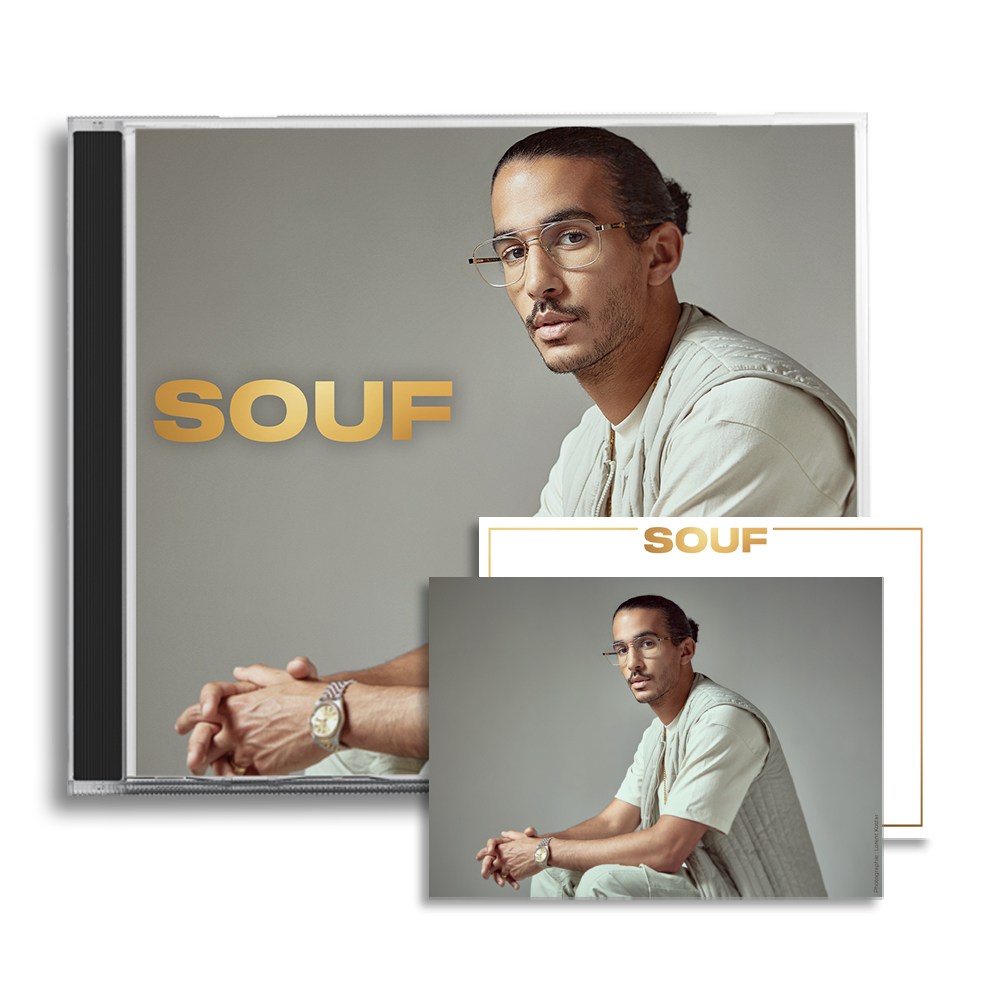 Souf - Pack CD "Souf" + Hoodie Homme Roi + Carte dédicacée
