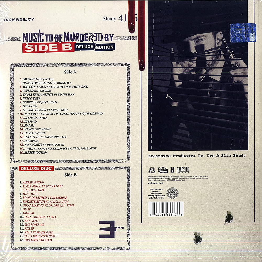 Eminem - Music To Be Murdered By Side B - Deluxe Edition