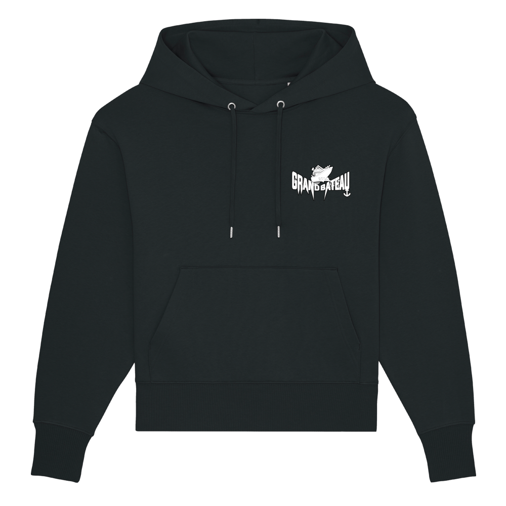 Captaine Roshi - Hoodie noir "Grand Bateau"