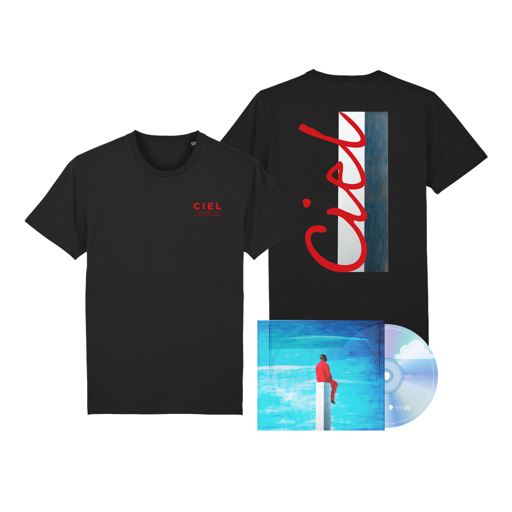 Yaro - Ciel - Pack CD Dédicacé + Tee-Shirt Noir
